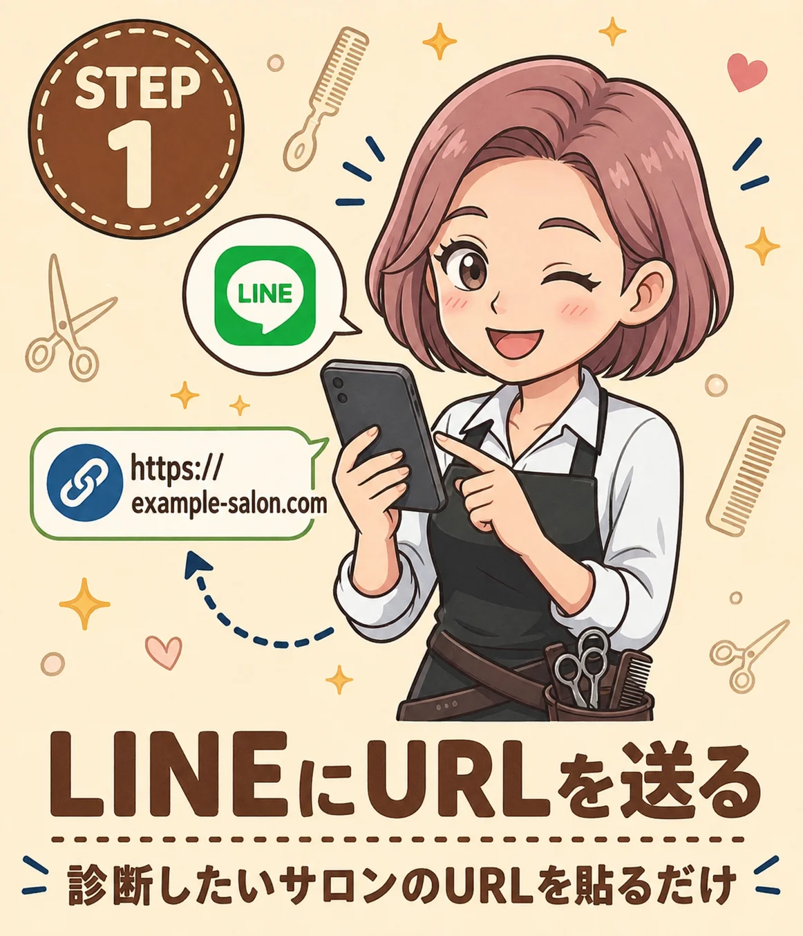 LINEでURLを送信